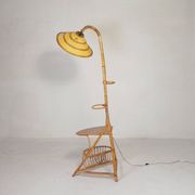 Lampe sur pied en bambou, années 1950