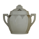white sugar bowl art deco