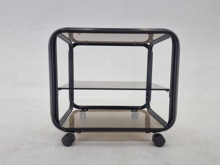 Table basse chariot des années 1970, Italie.
