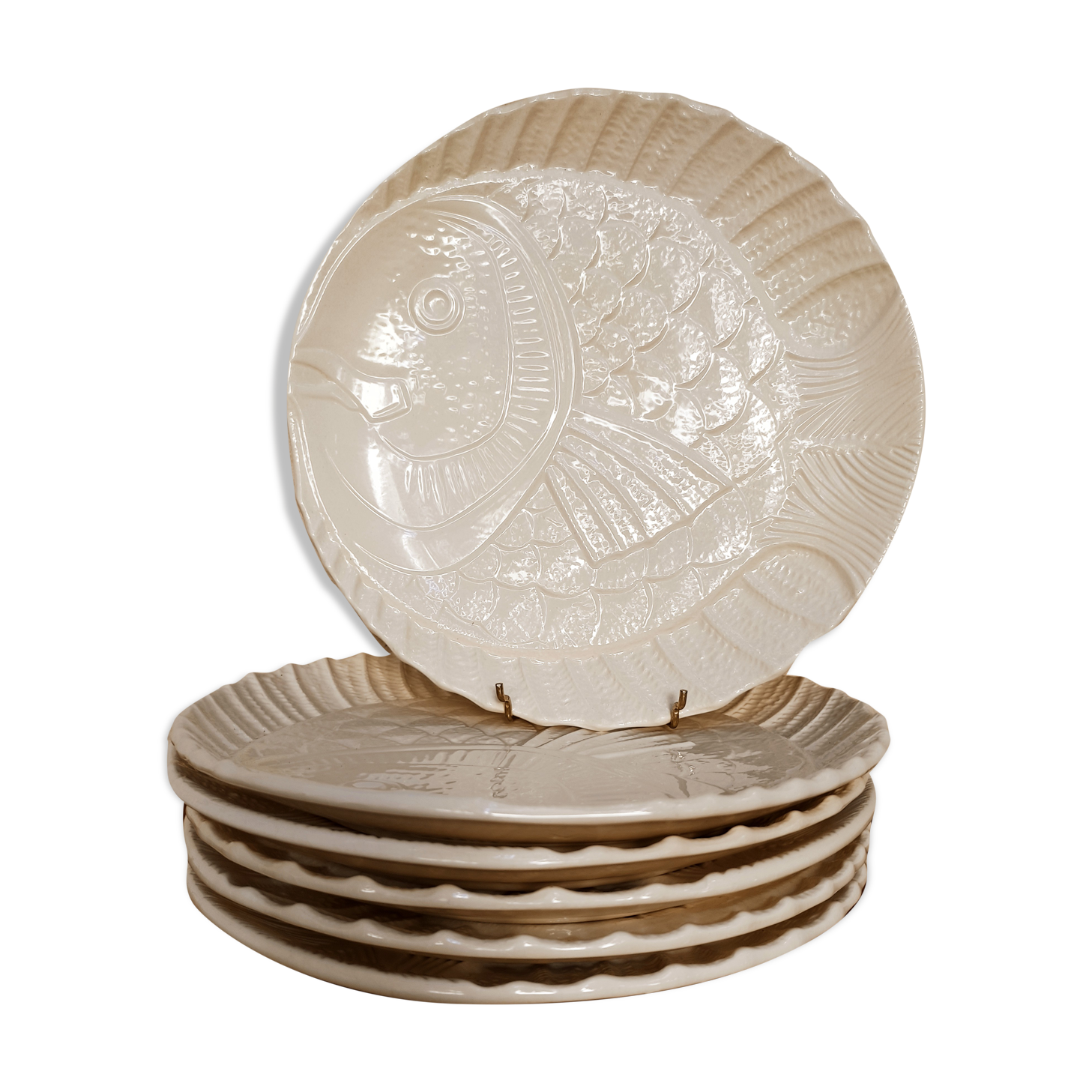 6 flat plates Sarreguemines