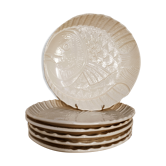 6 flat plates Sarreguemines