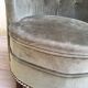 Fauteuil crapaud velours
