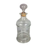 Old bottle of 19th century blown glass
