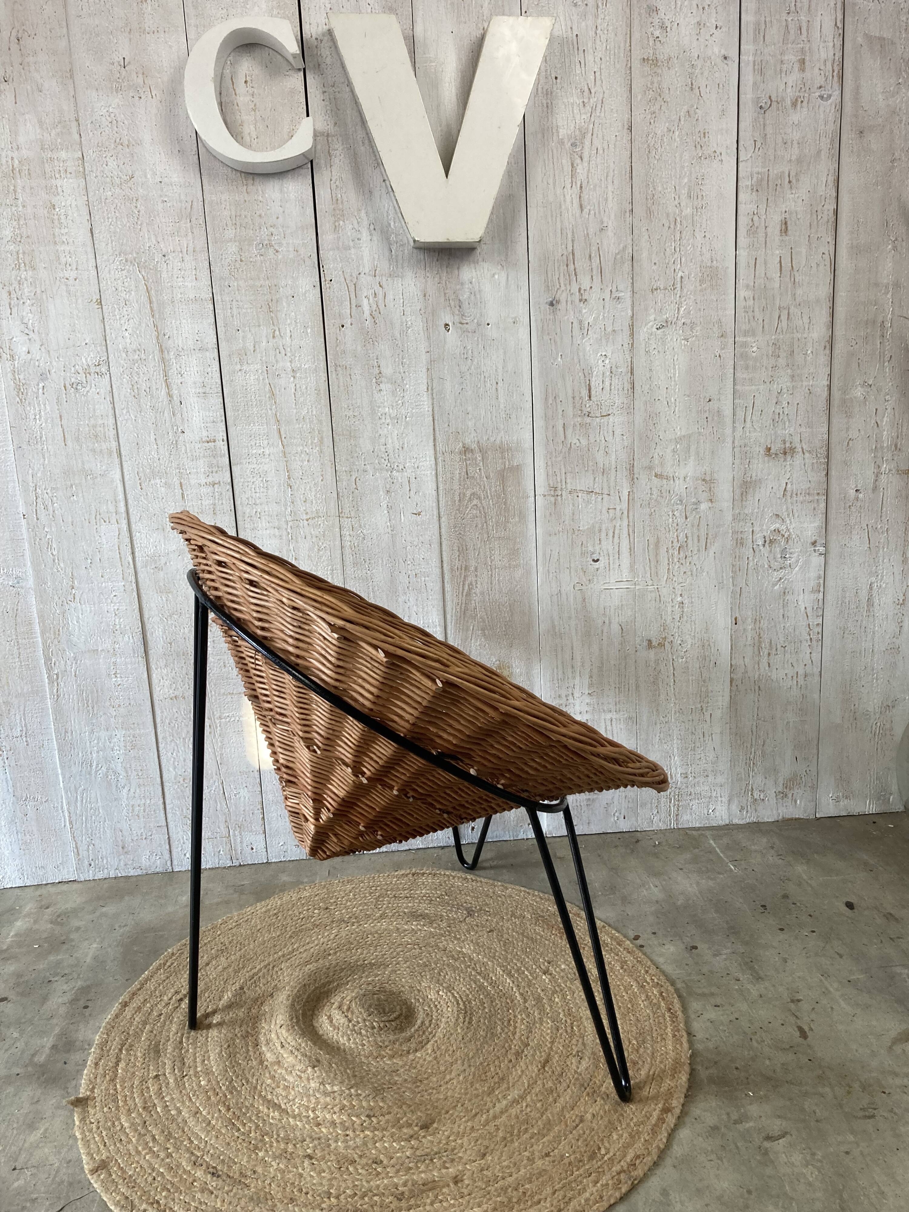 Vintage basket chair