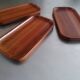 Set of 3 Scandinavian style wooden pocket empty