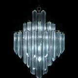 Murano crystal chandelier attributed to Paolo Venini, 1970s.