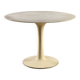 Vintage metal table with marble top, Italian design from the 1970s.