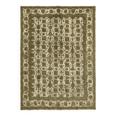 Tapis antique anatolien noué à la main des années 1970 280 cm x 376 cm Tapis de laine beige