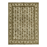 Tapis antique anatolien noué à la main des années 1970 280 cm x 376 cm Tapis de laine beige