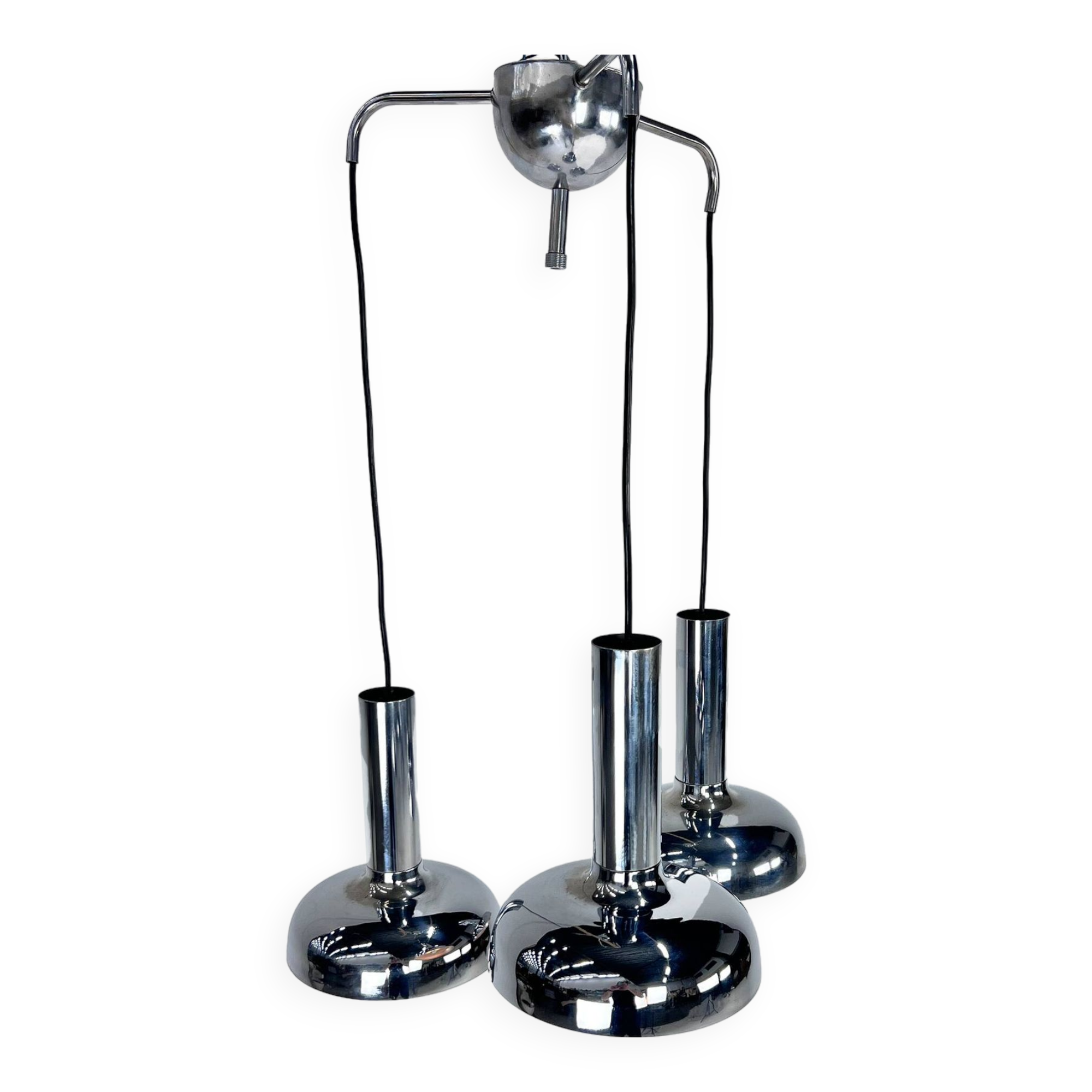 Space Age Chrome Pendant, 1970s