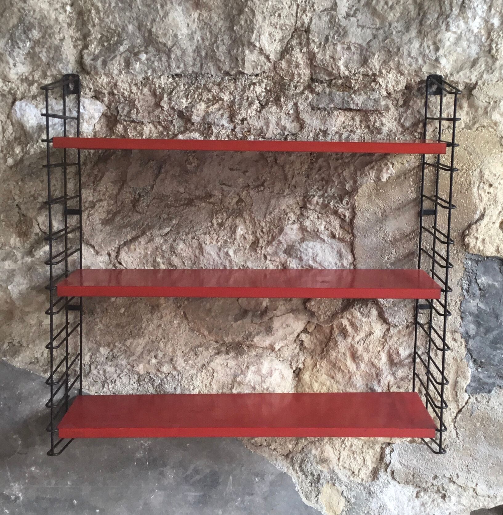 Metal walled shelf by Adriaan Dekker for Tomado 1950