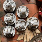 Set of 6 cups Piero Fornasetti Astronomici