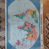 Vintage laminated geographical poster