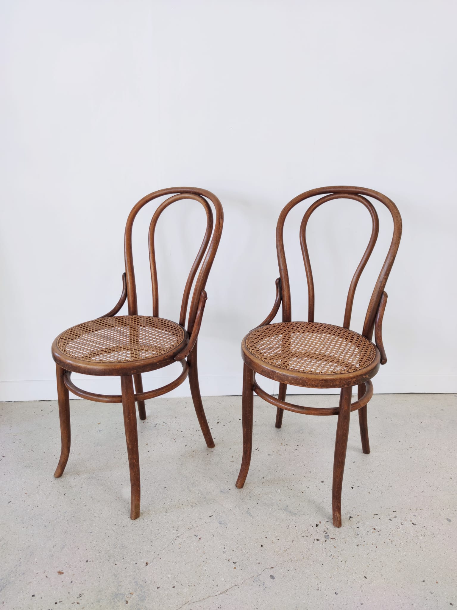 Pair of chairs cannée Fischel bistro