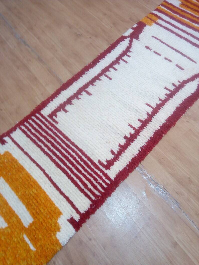 Tapis coureur - style tissé main du Maroc - 296 x 70 cm