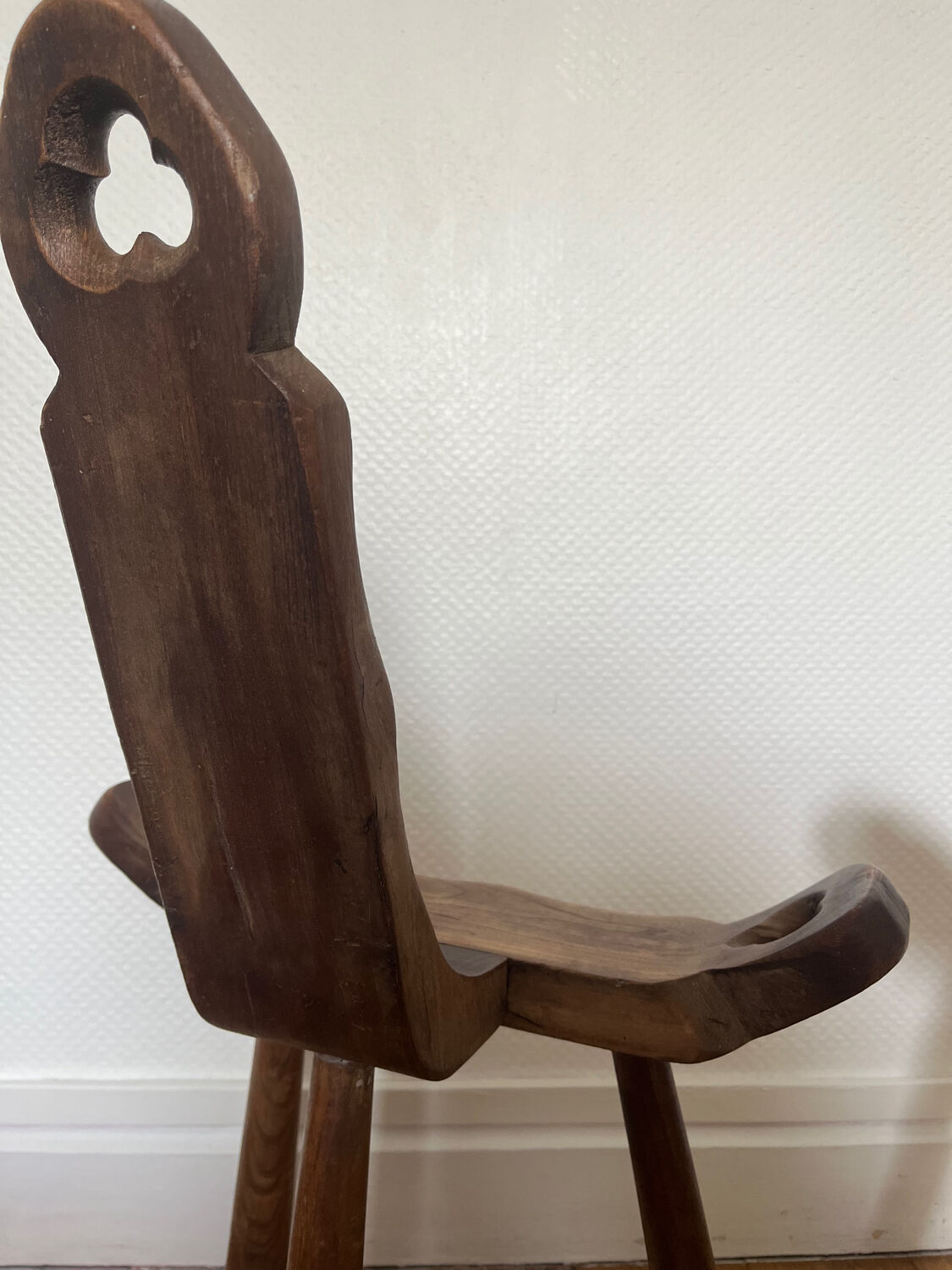 Brutalist tripod chair