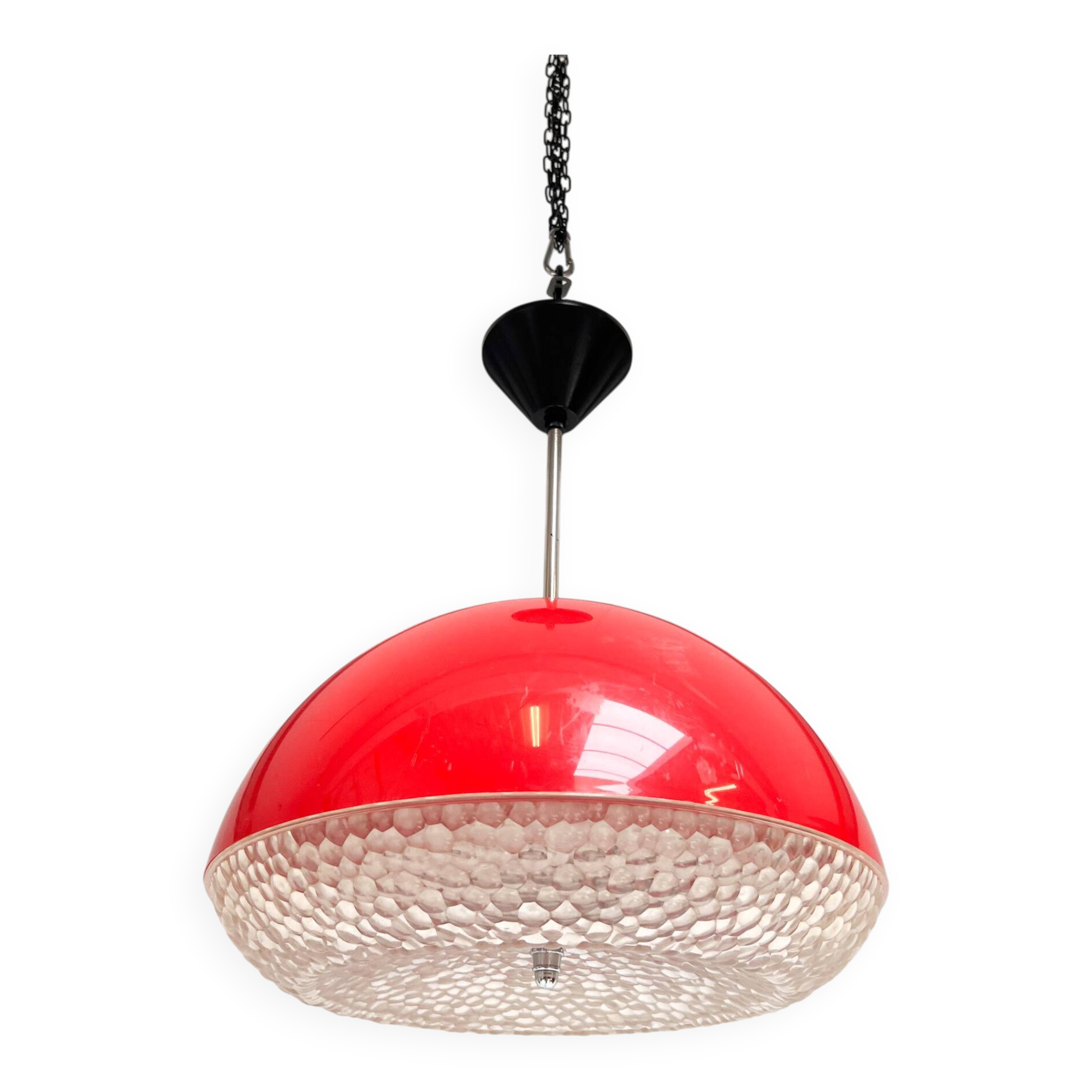 Space Age ceiling lamp attributed to Massive, 1970s