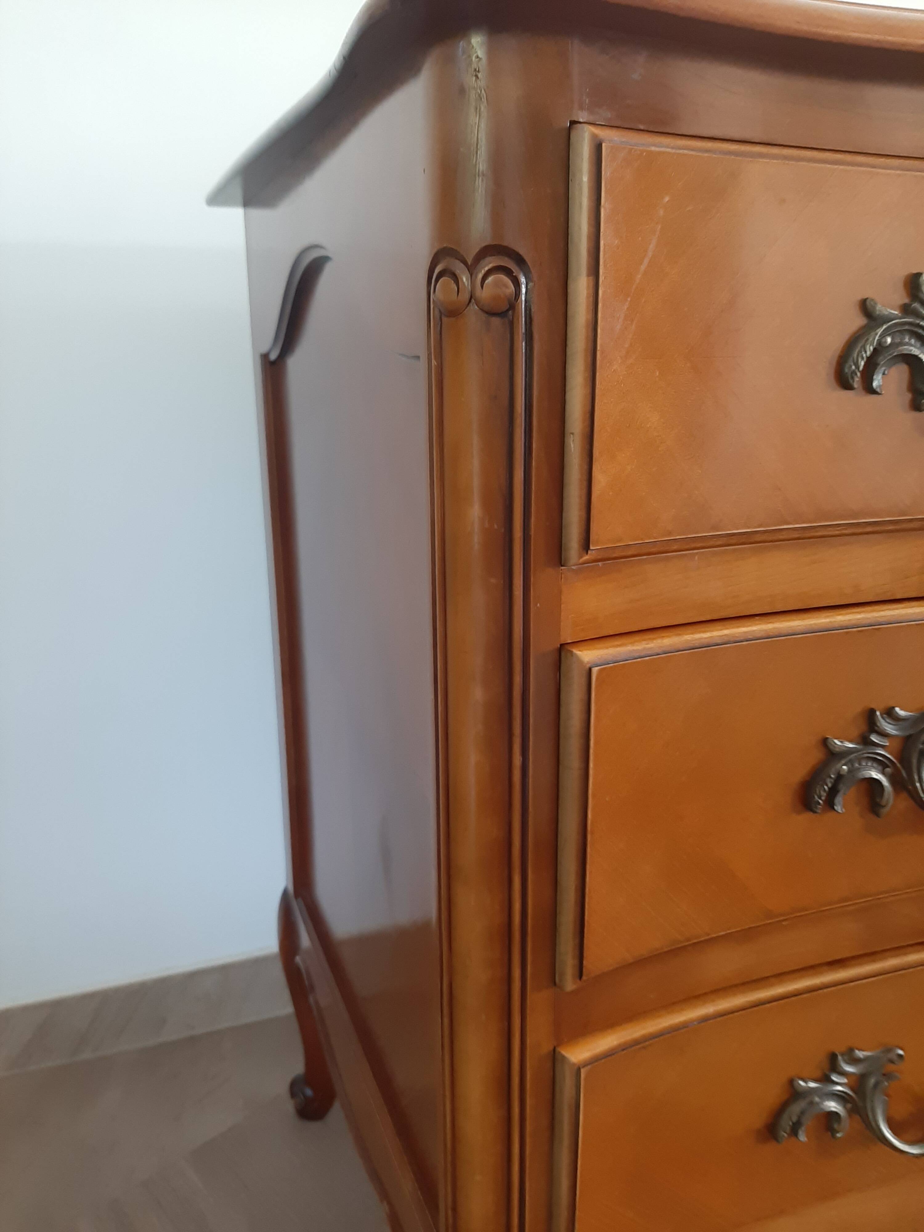 Commode 3 tiroirs style XVI avec 1 serrure