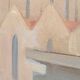 Oil painting on canvas Florence view of Santa Maria Novella early 1900