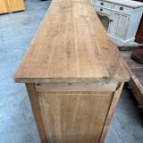Brutalist solid oak sideboard
