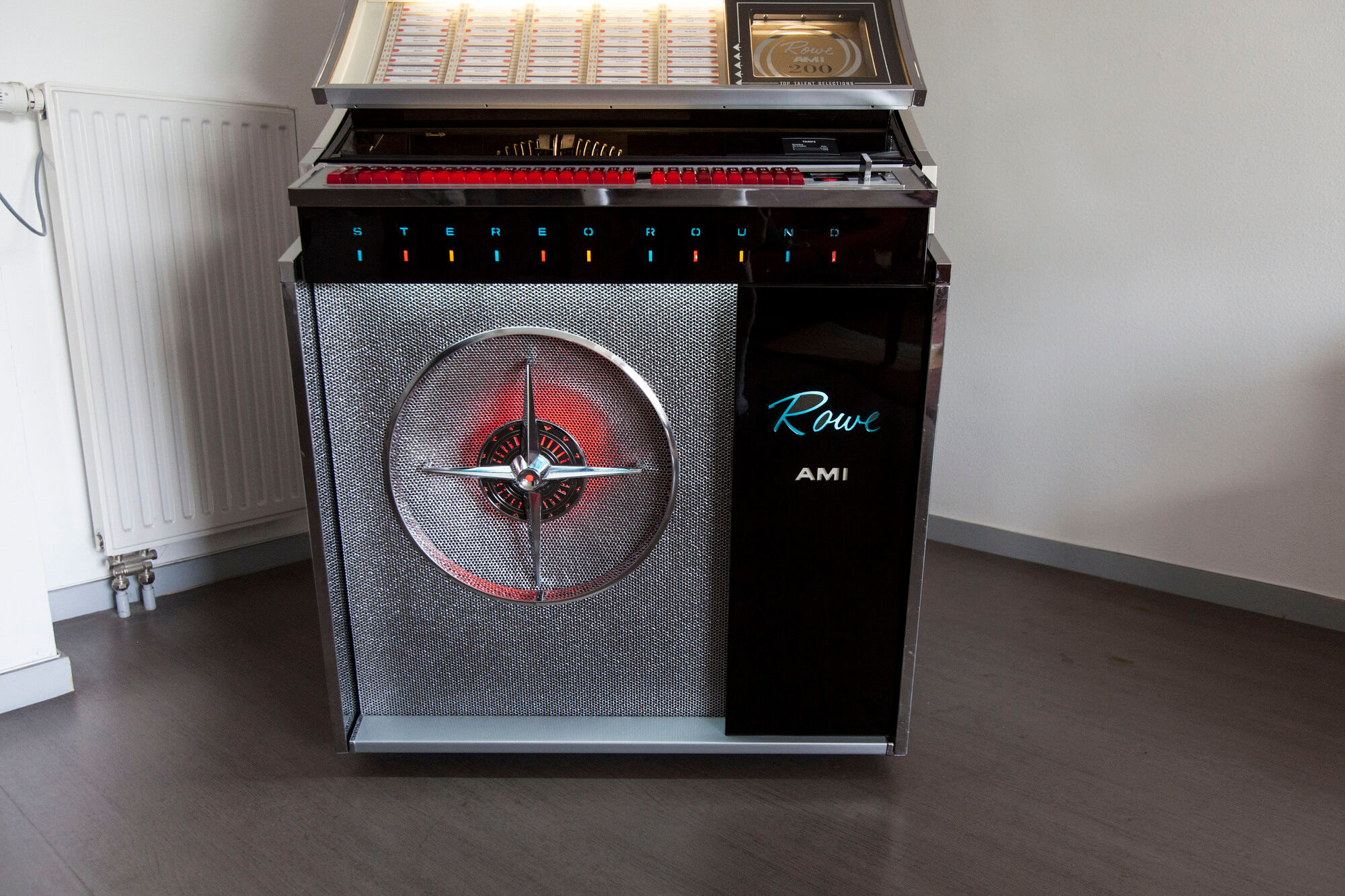 Jukebox Rowe friend from 1963 model"Jal" capa 100 vinyl compilation pop, rock, metal from 1950 to 1990