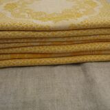 Vintage gold square tablecloth