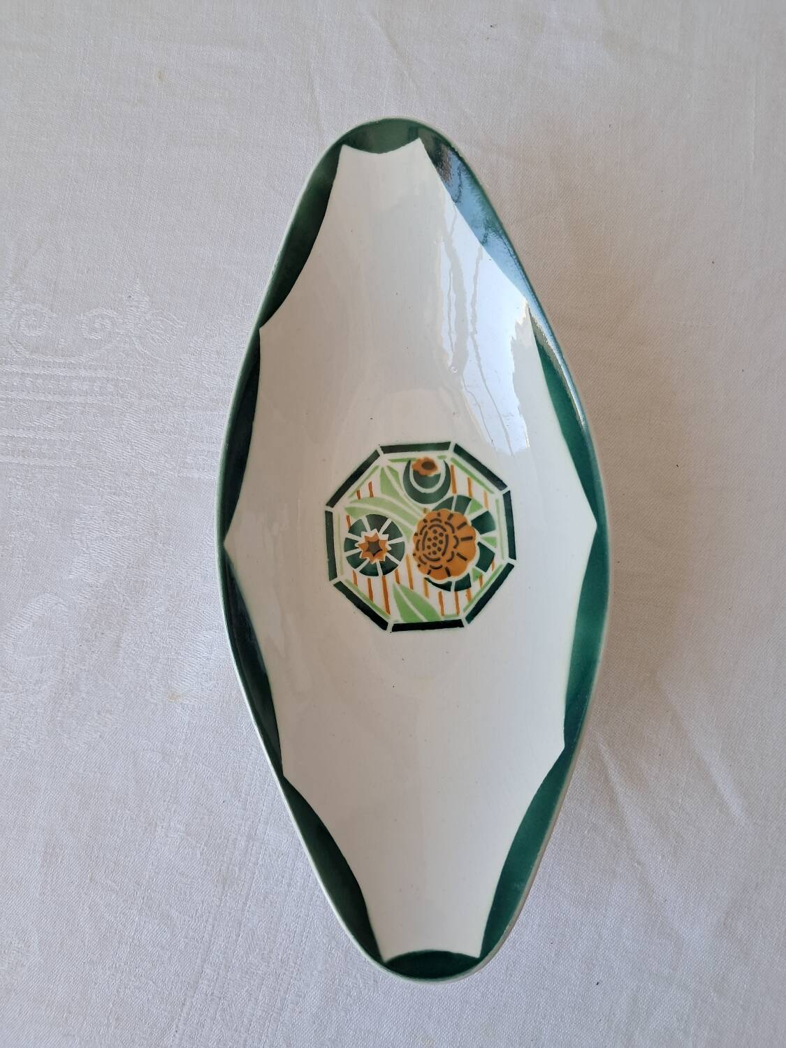 Digoin Sarreguemines Oxford model ironstone dish