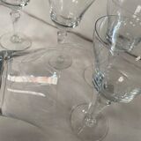 Ensemble de 10 verres vintage gravés