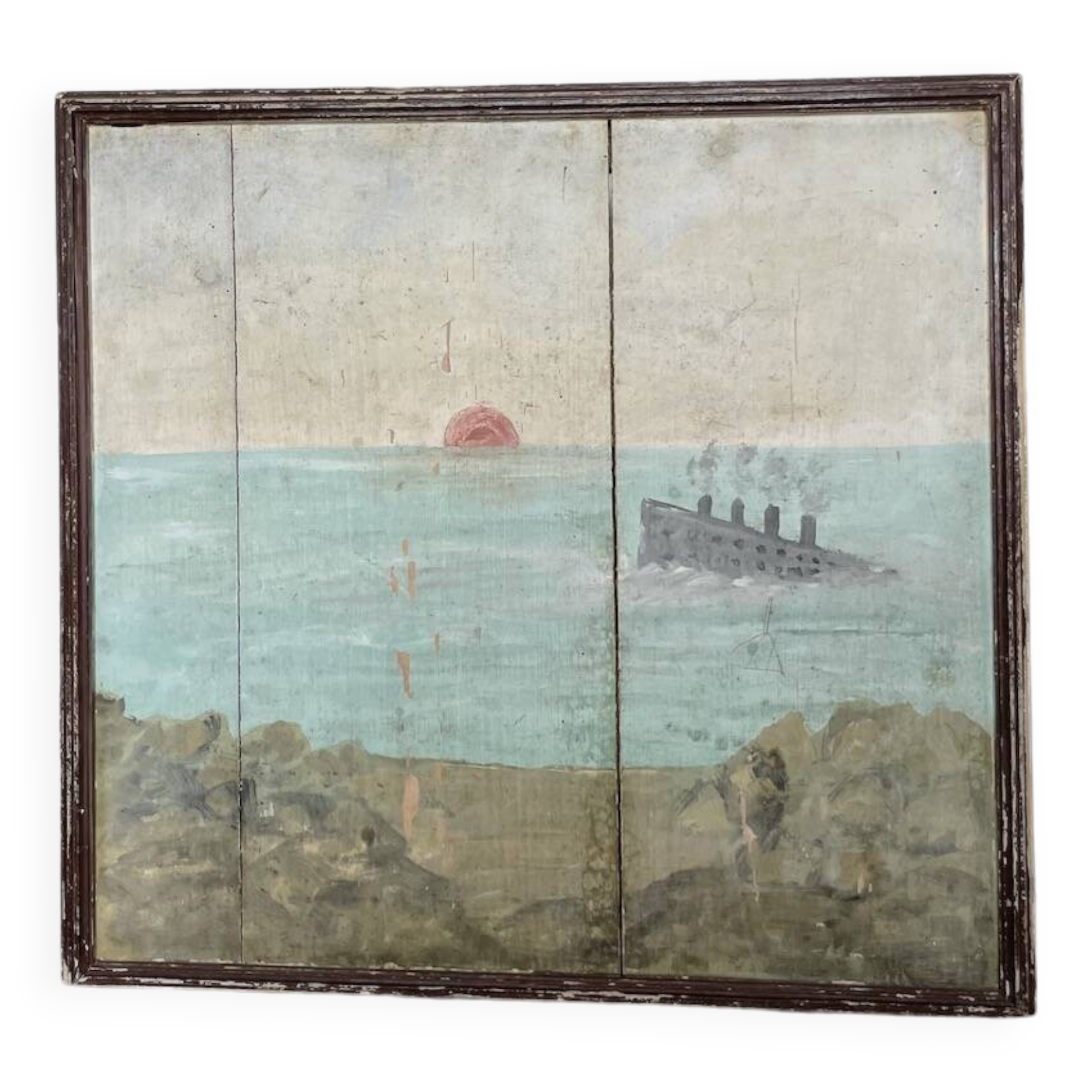 Painting on wood 1900