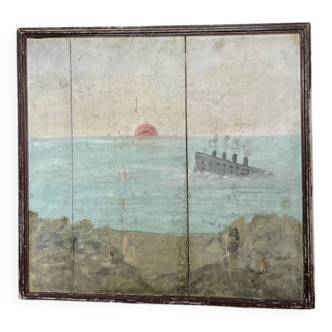 Painting on wood 1900