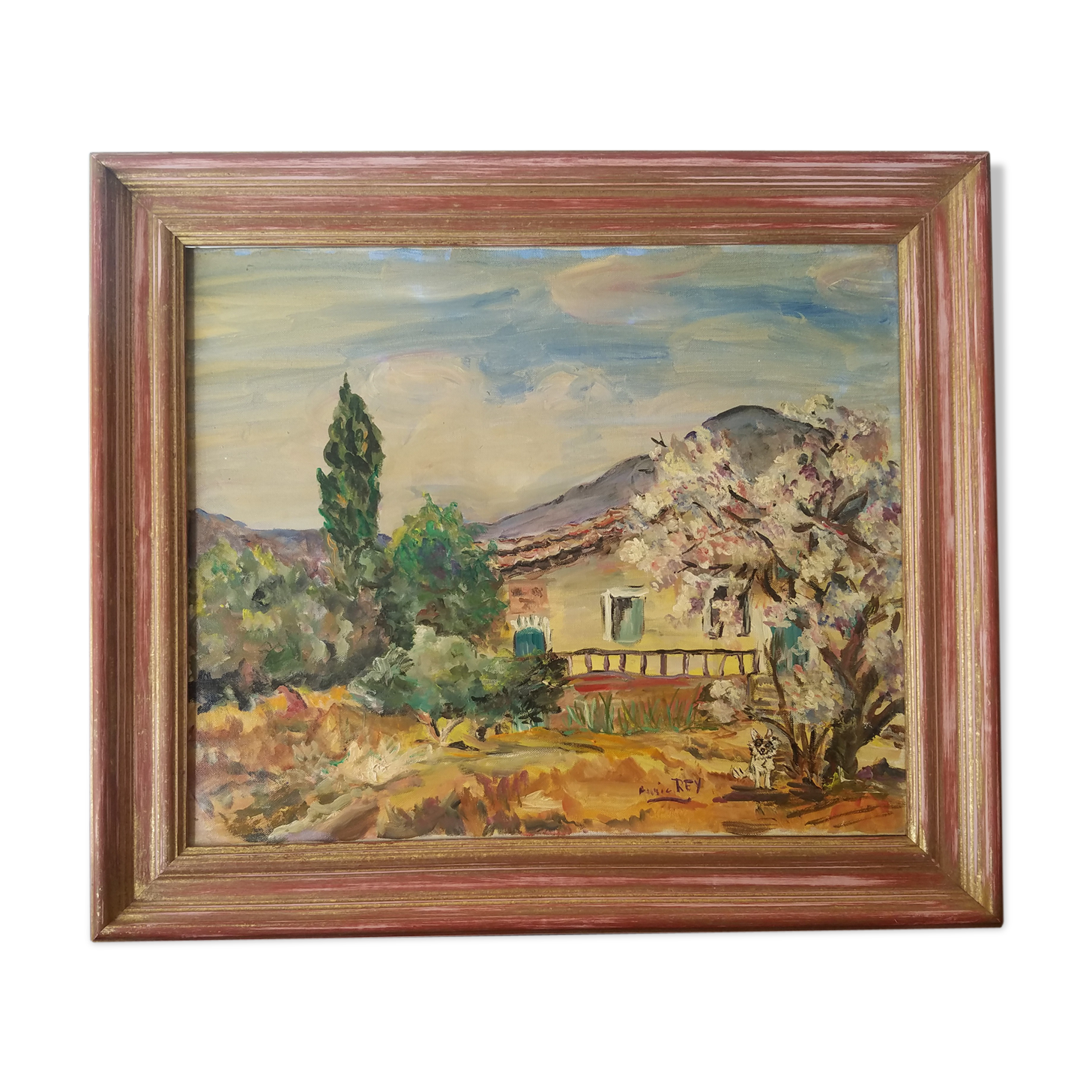 Peinture à l'huile paysage de Provence