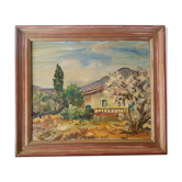 Oil painting landscape of Provence