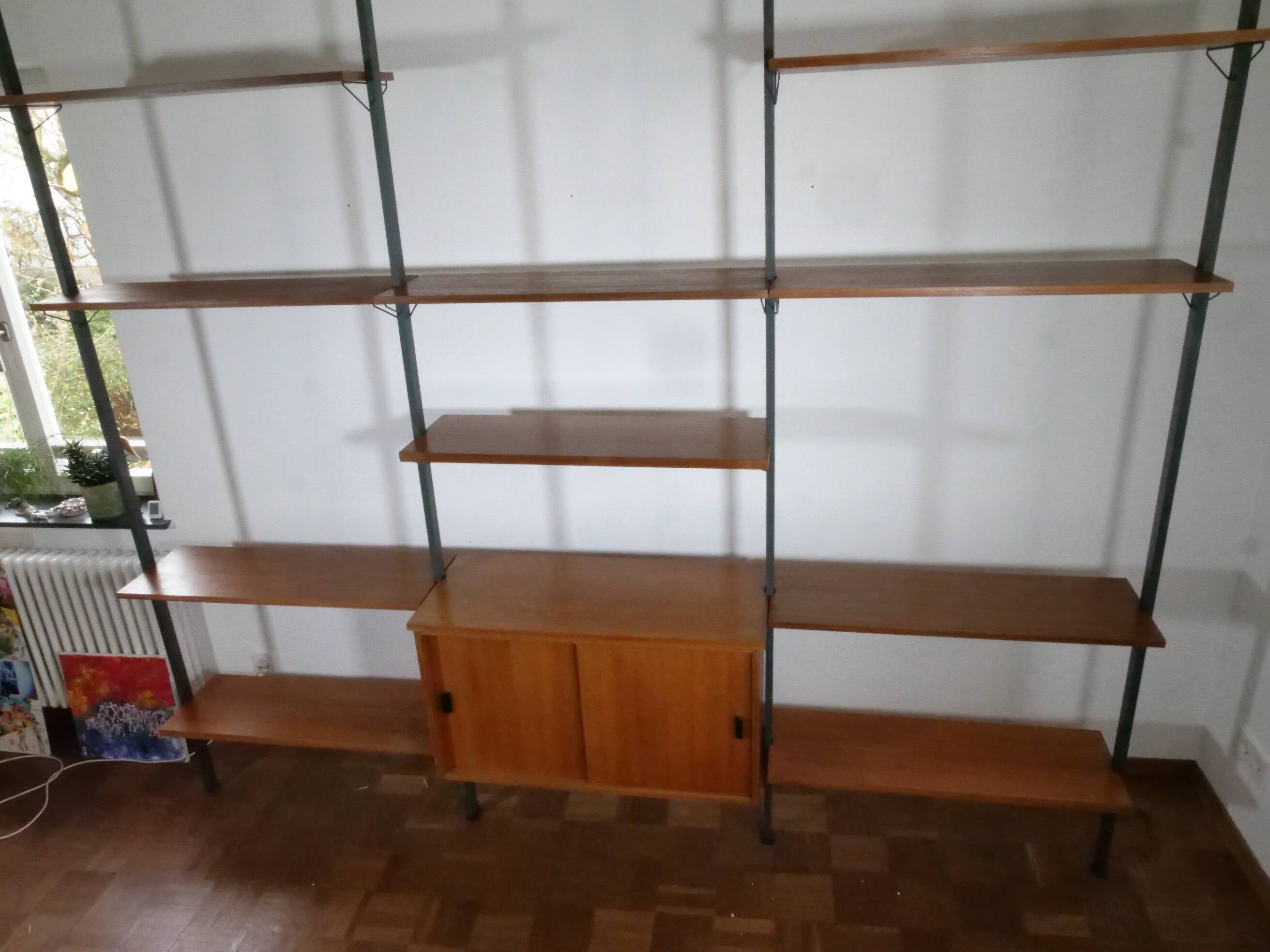 Mid-Century Teak Modular Shelf System by Olof Pira, Sweden, 1960s