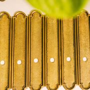 6 Vintage Solid Brass Door Plates Wall Hanging