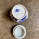 Creil and Montereau sugar pot in blue earthenware, "Japan" service circa 1895