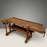 Vintage Workbench Industrial Wood Joiner’s Bench
