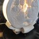 Lampe lithophanie en biscuit et stuc style arts décoratifs