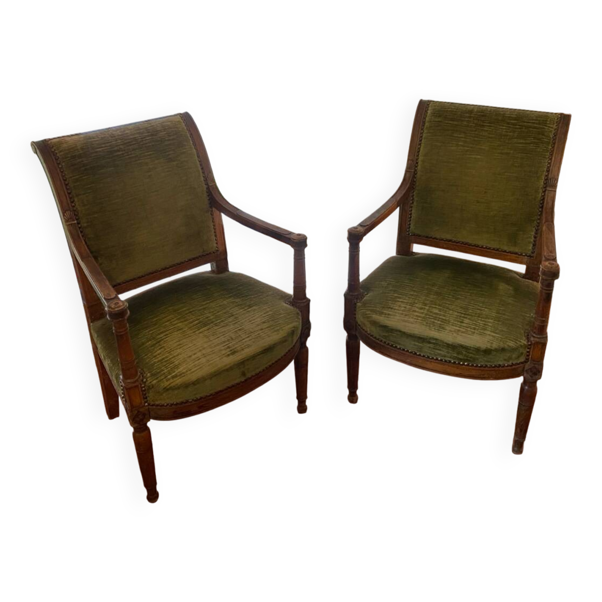 2 antique armchairs