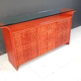 Buffet vintage en rotin, années 1970