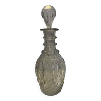 Vintage molded glass carafe