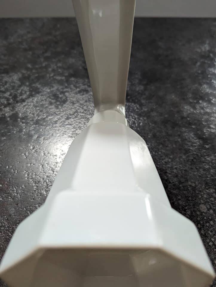 Old white porcelain wall lamp art deco bathroom 1930 opaline tulip 1930