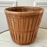 Rattan and wicker pot cover 70s