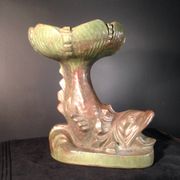 Coupe à fruits au poisson Art Déco,  Roger Guérin, grès de Bouffioulx 1925