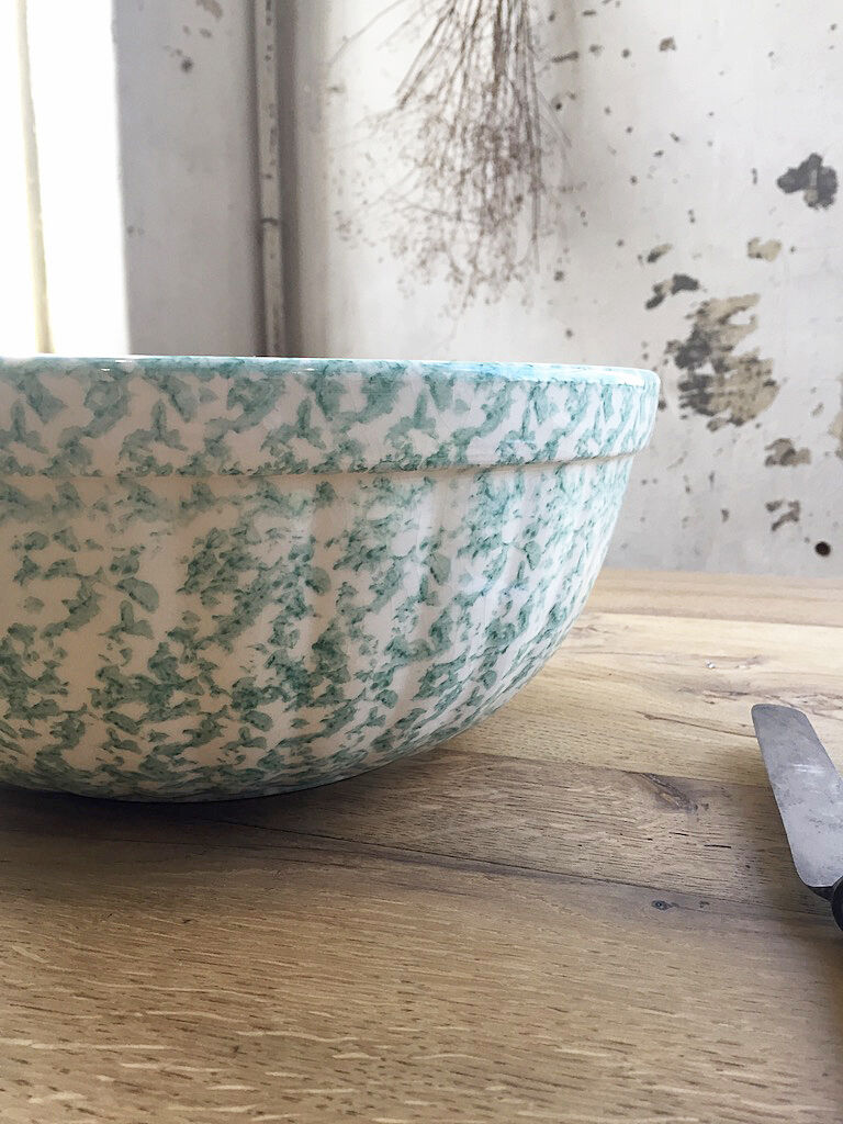 Green speckled flat XL