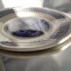 Ensemble de 2 assiettes à dîner en pierre de fer sous glaçure fabriquées en Italie