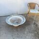 Vintage 1950s concrete stone composite planter bowl