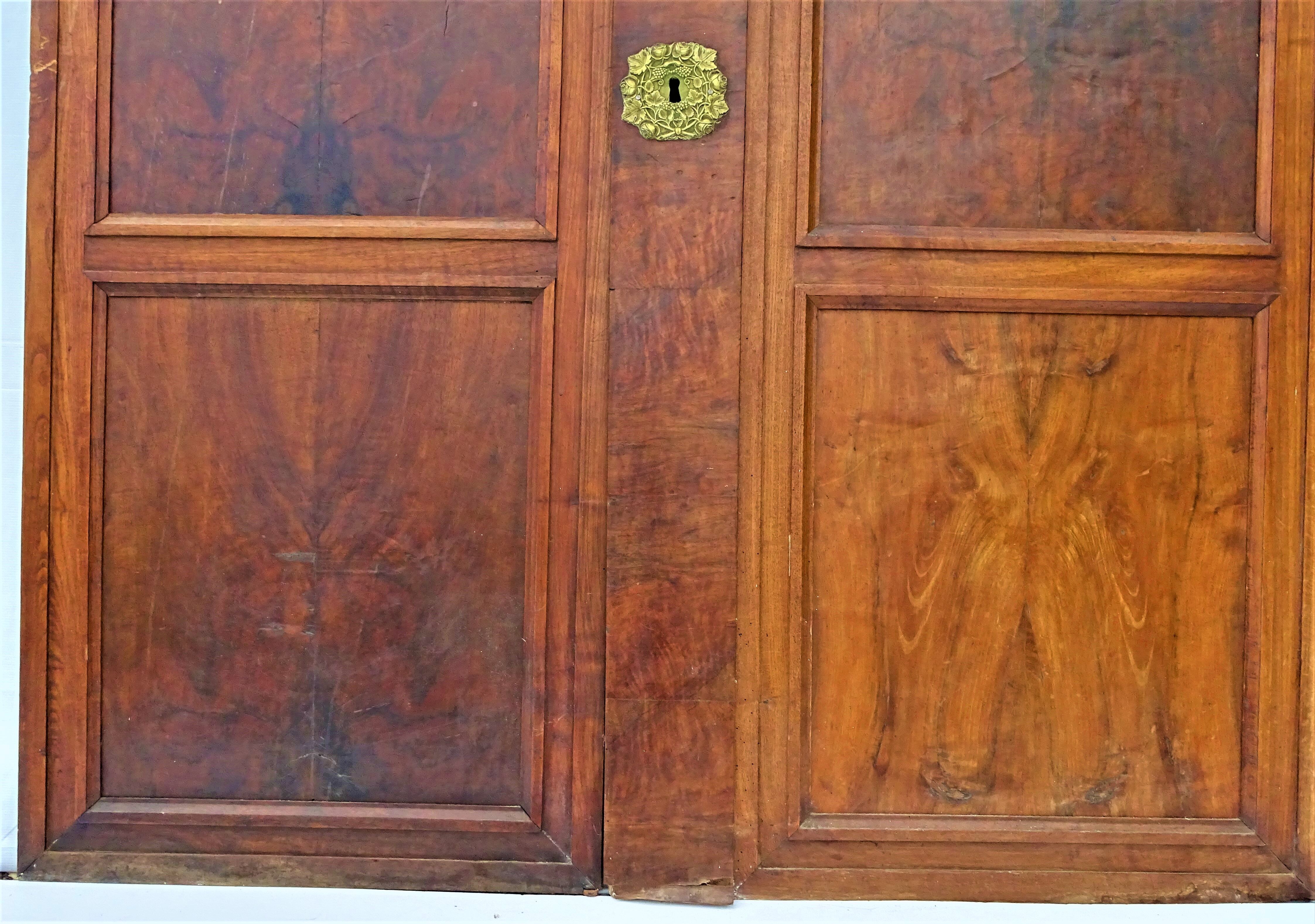 Pair of antique cabinet doors