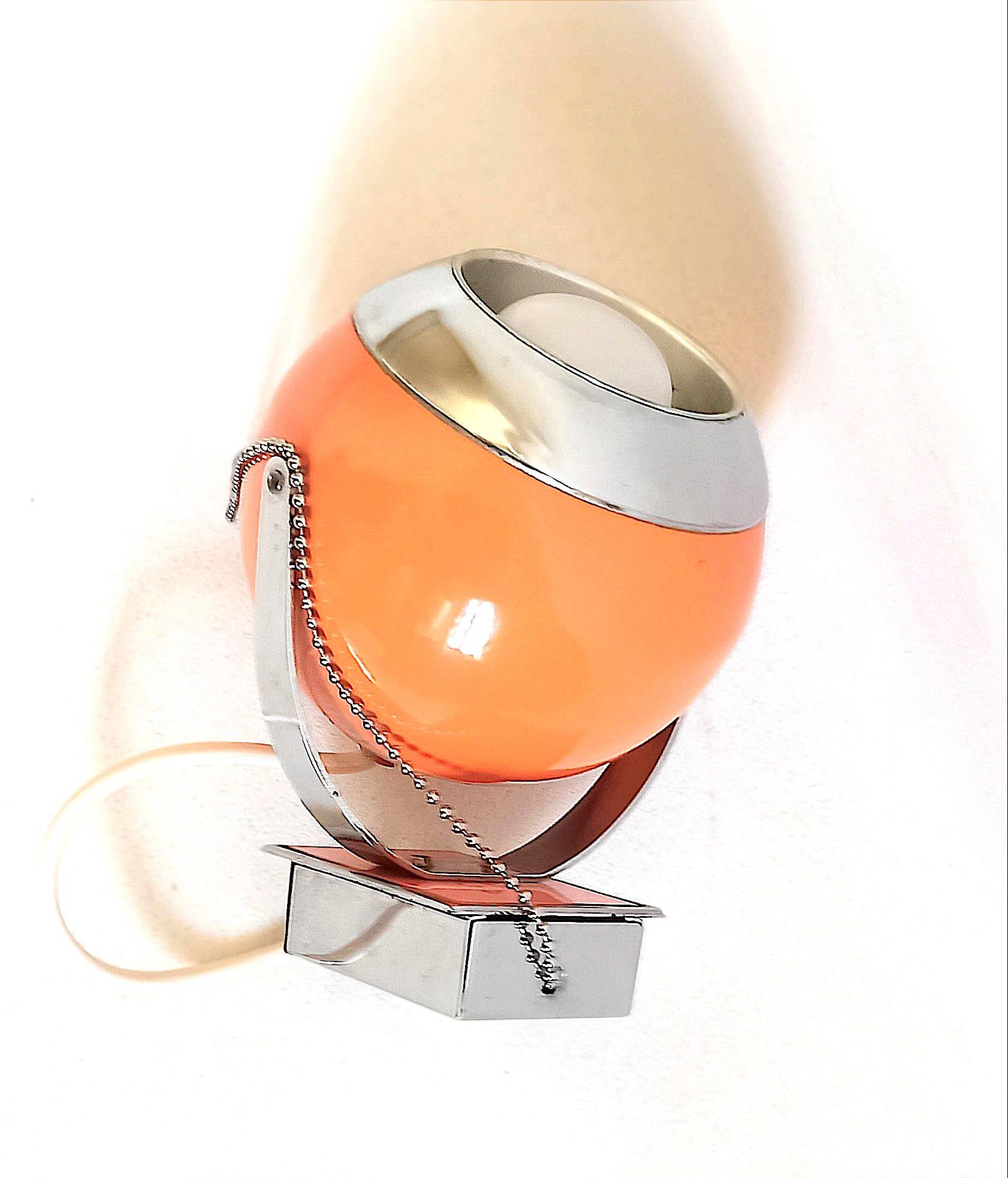 Eye ball wall lamp Space Age orange 60s