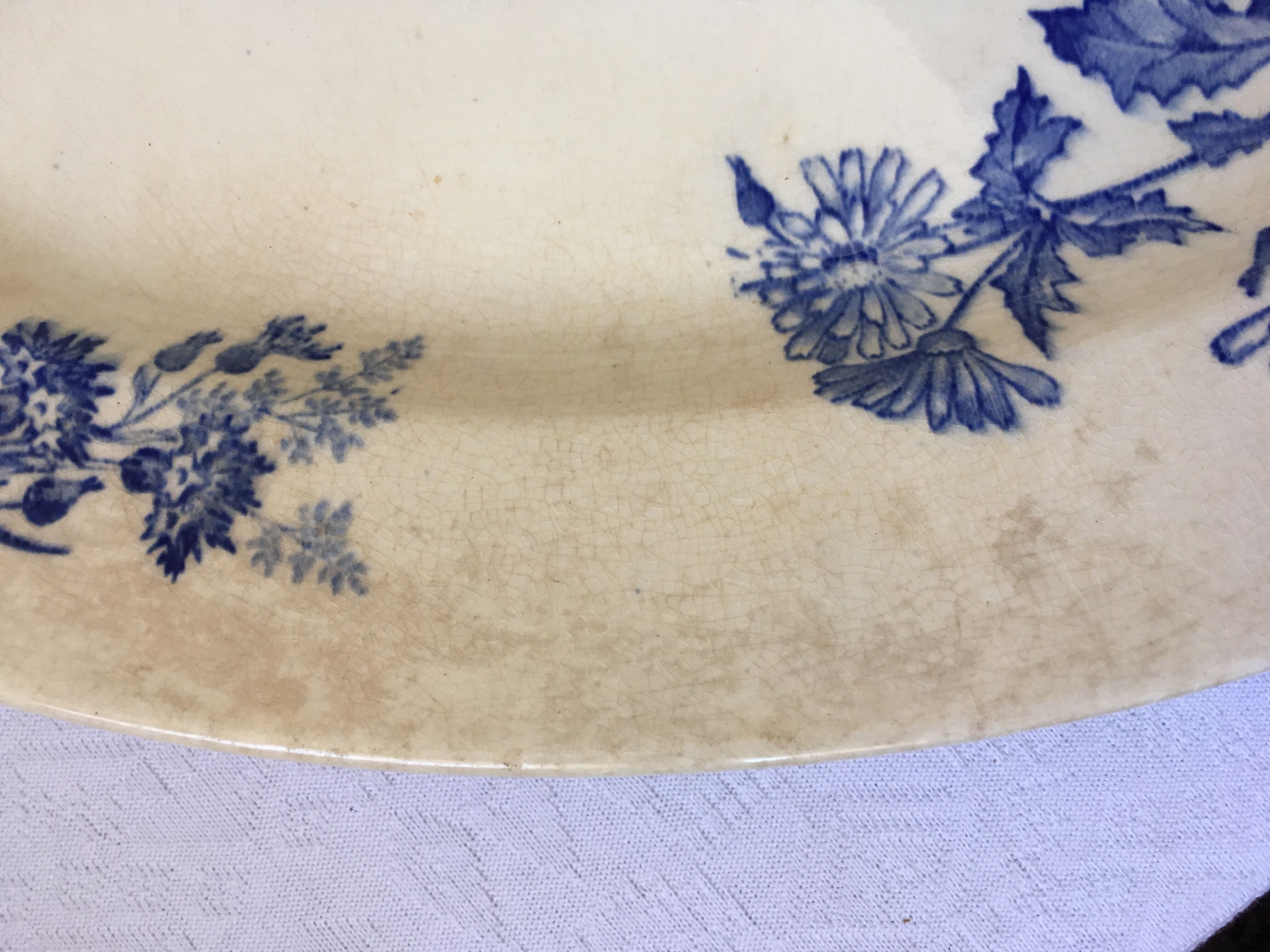 Longwy Iron Earth serving dish botanical collection