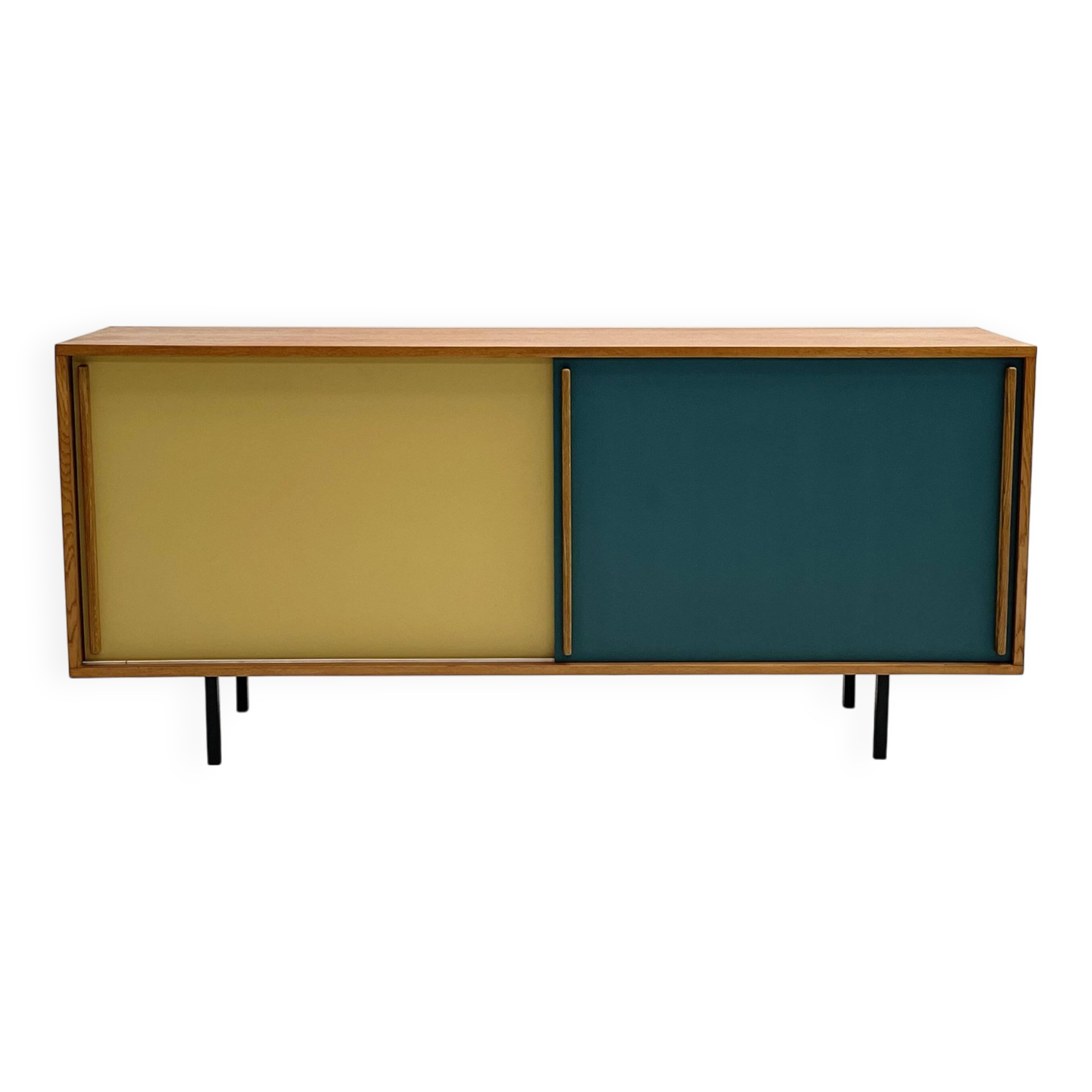 Belgium oak customized sideboard from 1960's